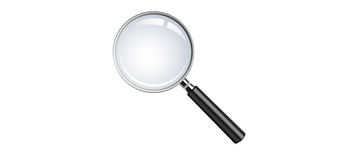 a magnifying glass